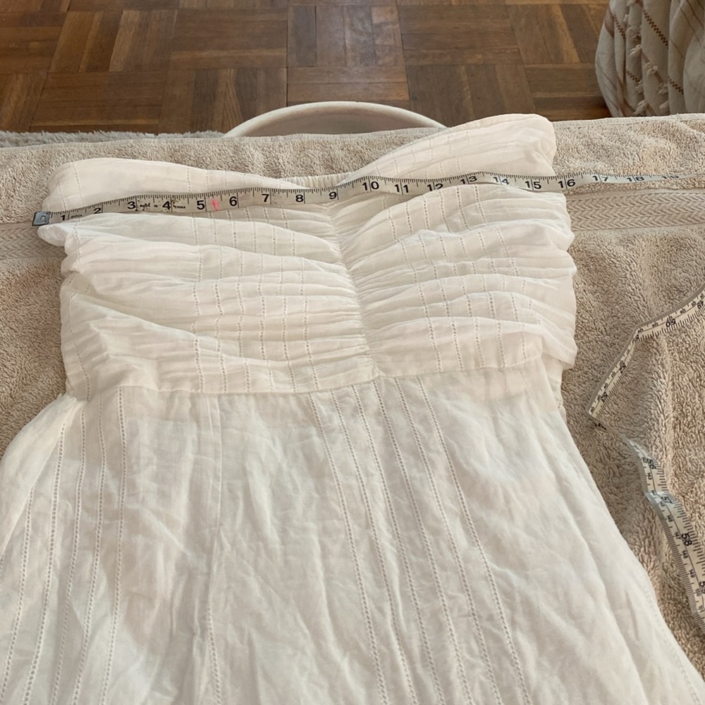 Sundress the brand 100% cotton white long strapless dress. Designed in F… - Picture 10 of 15